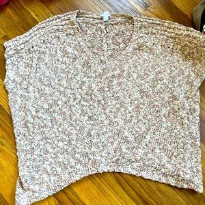 J Jill pure jill light weight poly Cotton blend oversized sweater